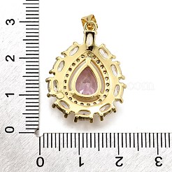 Colgante micropavé cubic zirconia de latón&nbsp;KK-K401-38G