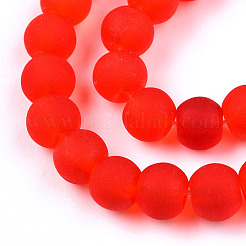 Abalorios de vidrio transparente hebras&nbsp;GLAA-T032-T6mm-MD09