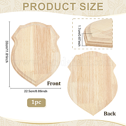 Socles d'exposition en bois en forme de bouclier&nbsp;ODIS-WH0025-280A