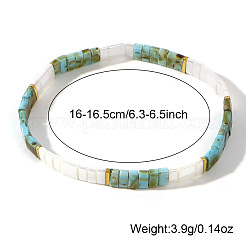 Этнический стиль японский тила стеклянные бусины эластичные браслеты для женщин&nbsp;MU4713