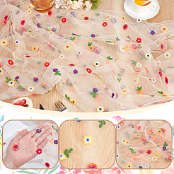 6 Yard Polyester-Blumennetz-Stickstoff&nbsp;DIY-NB0015-62