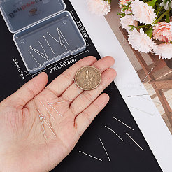 25 пара 925 серебряных булавок с шаровидной головкой&nbsp;STER-BBC0001-52