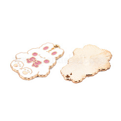 Подвески из экологически чистого сплава с эмалью ENAM-T011-77-NR