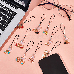 20 шт. сплав эмали мобильные ремни&nbsp;HJEW-OC00070