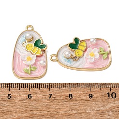 Подвески из эмалевого сплава легкого золота&nbsp;ENAM-B028-18KCG