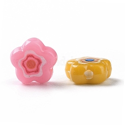 Печатные непрозрачные акриловые бусины&nbsp;X-OACR-E009-07A