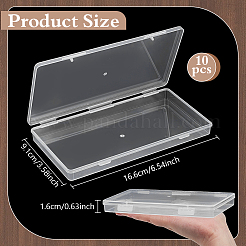 Recipientes de cuentas de plástico con tapa con bisagras&nbsp;CON-WH0133-006