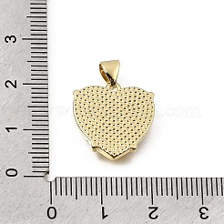 Messing micro pave klare zirkonia anhänger&nbsp;CU-CBAF50C-01B-G02