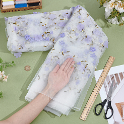 6 ярд сетчатой ткани из молочного волокна с цветочным узором&nbsp;DIY-NB0014-82C