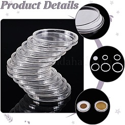 60 шт. пластиковый ящик для хранения памятных монет&nbsp;CON-PH0003-09