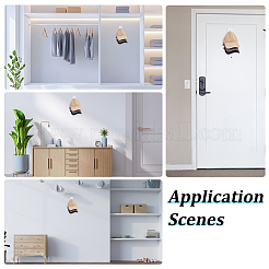 2 шт. настенная стойка для хранения бейсболок из ПВХ&nbsp;AJEW-ME0002-47A