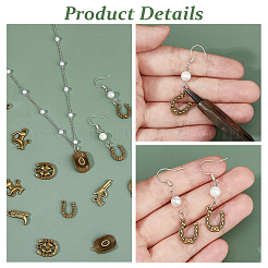 120 pz 6 stili pendenti in lega di stile tibetano&nbsp;FIND-HS0002-13B