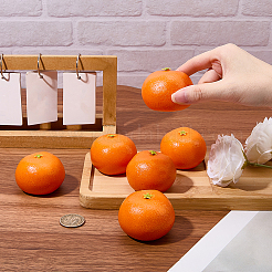 Decoraciones de exhibición de plástico naranja&nbsp;DJEW-CN0001-47C
