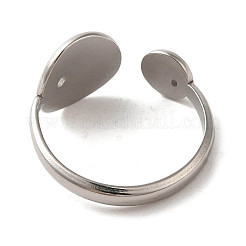 Открытое кольцо-манжета из нержавеющей стали марки 304&nbsp;RJEW-C068-05B-P