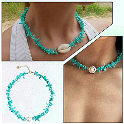 1 нить окрашенных натуральных бусин из ракушек трохус&nbsp;SSHEL-PA0001-01D