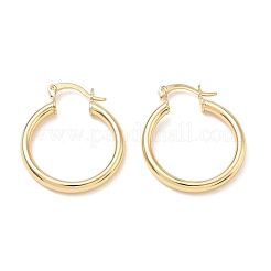 Boucles d'oreilles en laiton de cercle pour les femmes&nbsp;KK-CBA4112-03G