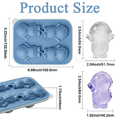 Moules à glaçons en silicone en forme d'astronaute&nbsp;ST-CJ0043-091