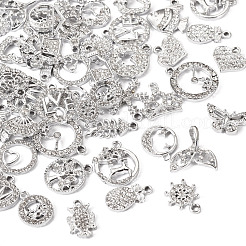 50 pièce 25 styles de breloques en alliage strass&nbsp;FIND-TA0002-94