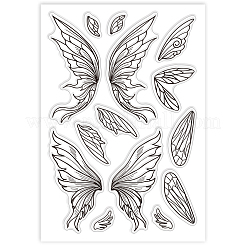 Individuelle Klarsichtstempel aus PVC-Kunststoff mit Sommermotiv&nbsp;DIY-WH0631-0240