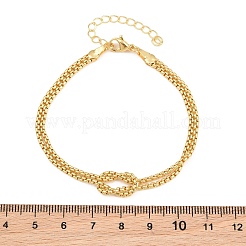 Bracelets à un rang de mailles en laiton pour femmes&nbsp;KK-CBA68DA-17B-G