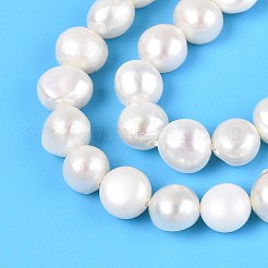 Fili di perle di perle d'acqua dolce coltivate naturali&nbsp;LS-PEAR-N014-06D-01