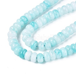 Natürliche weiße Jade perlen Stränge&nbsp;G-Q613-01F-15