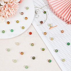 2 нити натуральных бусин павлиньего агата нити&nbsp;G-GO0001-37