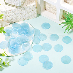 50 шт. окрашенные натуральные подвески-соединители из ракушек Capiz&nbsp;BSHE-TA0001-20D