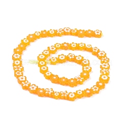 Millefiori a mano fili di perline di vetro&nbsp;LAMP-J035-8mm-08