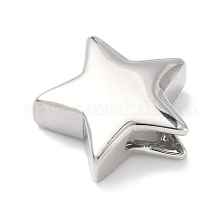 Ciondoli scorrevoli in ottone a forma di stella&nbsp;LS-KK-P349-18A-P