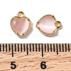 Сердце латунные амулеты&nbsp;KK-D024-02A-G