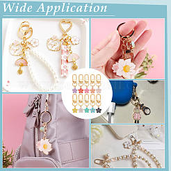 20шт 10 цвета сплава эмали кулон украшения&nbsp;HJEW-PH02105