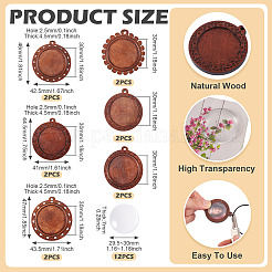 Наборы для изготовления подвесок из деревянного подноса своими руками&nbsp;DIY-TA0012-31