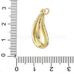 Латунные микропаве прозрачные подвески с фианитом&nbsp;KK-A273-24G