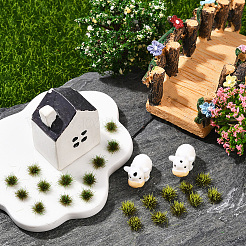 208 шт. 2-цветные нейлоновые мини-пучки травы&nbsp;AJEW-SP0003-17B