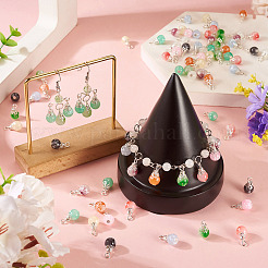 100 шт. 10-х цветные стеклянные подвески с краской для выпечки&nbsp;PALLOY-TAC0210