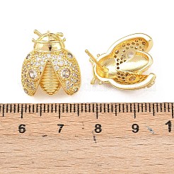 Серьги-гвоздики из циркония&nbsp;EJEW-F400-03A-G