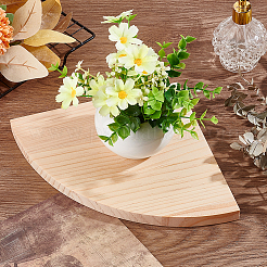 Étagère d'angle en bois pour éventail&nbsp;AJEW-WH0258-946