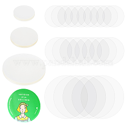 CHGCRAFT 600Pcs 3 Style Plastic Circle s Transparent Button Film Covers Circle s Protective Badge Films for Pin Badges Round Buttons Brooch Making 35mm 44mm 70mm