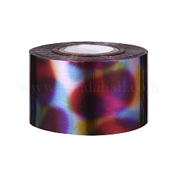 Glänzende Lasertransferfolie Nagelaufkleber Abziehbilder, für Nagelspitzen Dekorationen, Farbig, 40 mm, 120 m / Rolle