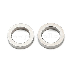 201 Edelstahl verbindet Ringe, runden Ring, Edelstahl Farbe, 10x2 mm, Innendurchmesser: 6.8 mm