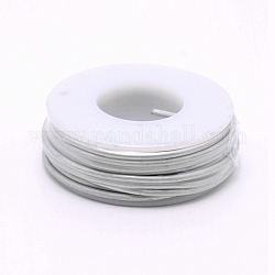 Fil d'aluminium rond mat, avec bobine, couleur d'argent, 12 jauge, 2mm, 5.8m/rouleau