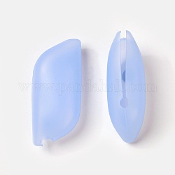 Custodia per spazzolino portatile in silicone, blu fiordaliso, 60x26x19mm