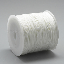 Filo nylon, cavo annodato cinese, bianco, 1mm, circa 284.33 iarde (260 m)/rotolo