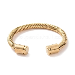 Bracelets manchettes bracelets jonc avec boule en 304 acier inoxydable, or, 51x58 mm (2 pouces x 2-1/4 pouces)