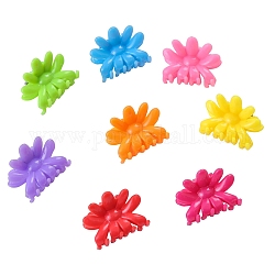 Mini-Haarkrallenclip, Haarstift, Haarknall für kleine Mädchen, Chrysantheme, Mischfarbe, 25x20x16 mm