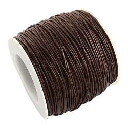 Воском хлопчатобумажная нить шнуры, кокосового коричневый, 2 мм, около 100 ярдов / рулон (300 фута / рулон)