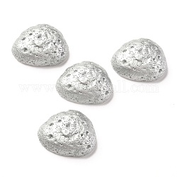 Cabochons in resina, per la decorazione della custodia del cellulare fai da te, meteorite, grigio chiaro, 29x22.5x10.5mm