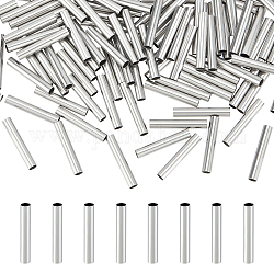 Unicraftale 304 tubo perline in acciaio inossidabile, colore acciaio inossidabile, 15x2.5mm, Foro: 2 mm, 100pcs/scatola