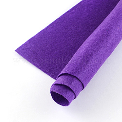 Non Woven Fabric Embroidery Needle Felt for DIY Crafts, Square, Dark Violet, 298~300x298~300x1mm, about 50pcs/bag